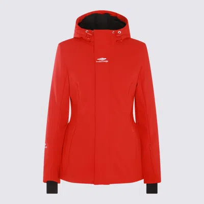 Balenciaga Ski Hourglass Parka Jacket In Red