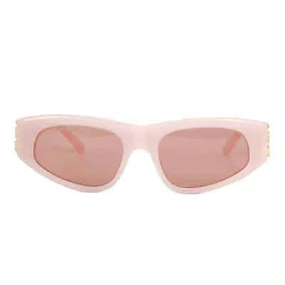Pre-owned Balenciaga Red Cat Eye Ladies Sunglasses Bb0095s 003 53 Bb0095s 003 53