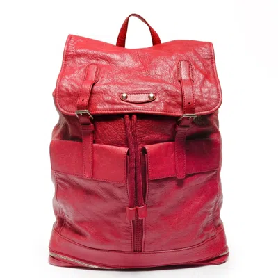 Pre-owned Balenciaga Red Color Backpack ()