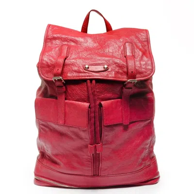 Pre-owned Balenciaga Red Color Backpack ()