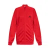 Balenciaga High Collar Ribbed Cuffs Side Pockets In Red