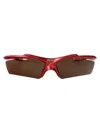 Balenciaga Red-red-brown Bio Injection Sunglasses In Brown