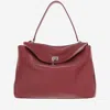 Balenciaga Leather Shoulder Bag In Red