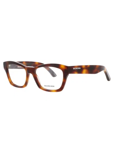 Balenciaga Refined Unisex Eyeglasses In Red