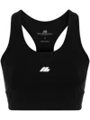 Balenciaga Black Activewear Sleeveless Top In Matt Nylon Blend In Black