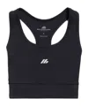 Balenciaga Sporty Reflective Logo Top Tops Black In Black