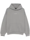 Balenciaga Reflective-logo Hoodie In Grey
