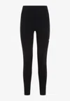 Balenciaga Women Leggings With Logo In Black