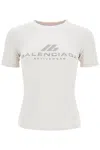 Balenciaga 'activewear' Stretch Jersey T-shirt In White