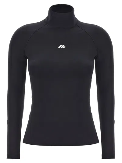 Balenciaga Reflective Logo Top Tops Black