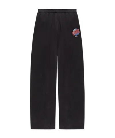Balenciaga Refreshing Effect Sweatpants In Black