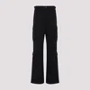 Balenciaga Black Regular Cargo Polyester Pants In Black