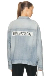 Balenciaga Regular Jacket In Blue