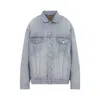 Balenciaga Collared Regular Jacket Long Sleeves Pockets In Gray