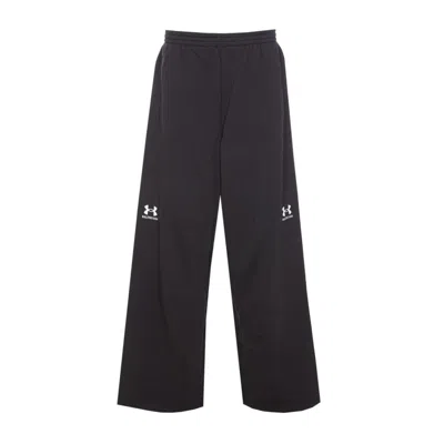 BALENCIAGA BALENCIAGA RELAXED BLACK SWEATPANTS WITH SUBTLE BRANDING
