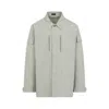 Balenciaga Men's Cotton Shirt Jacket In White