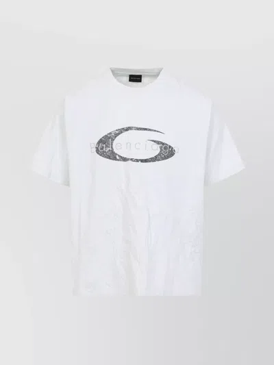 Balenciaga Short Sleeve T-shirt In White