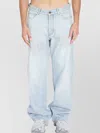 Balenciaga Relaxed Fit Distressed Denim Trousers In Blue