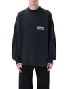 Balenciaga Oversized Logo-print Cotton-jersey T-shirt In Black