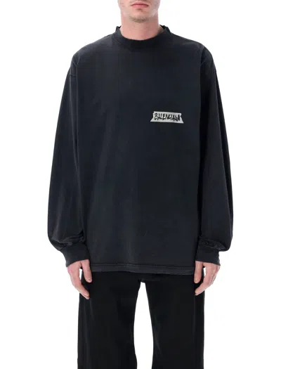 BALENCIAGA BALENCIAGA RELAXED FIT GRAPHIC T-SHIRT - SIZE M