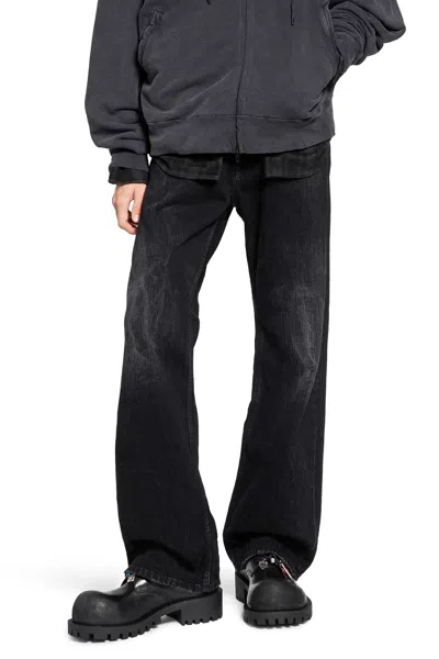 Balenciaga Relaxed Fit Pants In Black