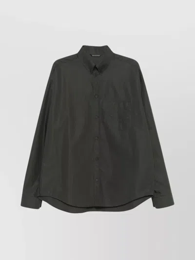 Balenciaga Relaxed Fit Shirt Long Sleeves In New Khaki