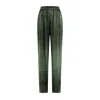 Balenciaga Crocodile Print Elastic Waistband Trousers