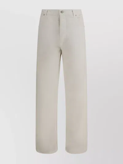 Balenciaga Relaxed-fit Urban Worn-effect Denim In White