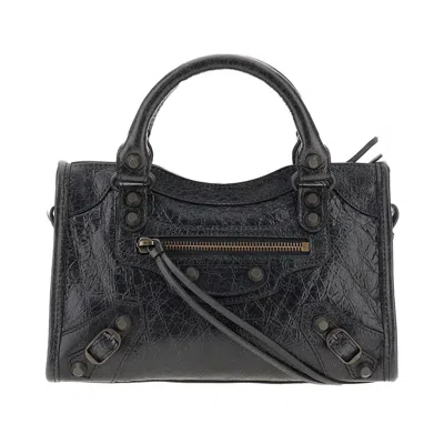 BALENCIAGA RENA STORICO LEATHER MINI 'LE CITY' BAG