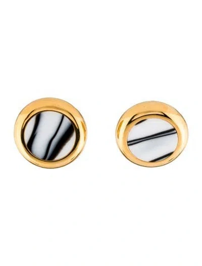 Pre-owned Balenciaga Resin Earclip Earrings In Multi