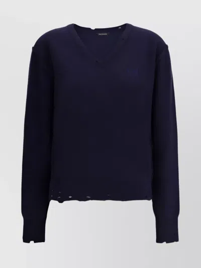 Balenciaga Retro V-neck Cashmere Sweater
