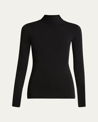 Balenciaga Reverse Polo Top In Noir