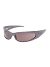 Balenciaga Grey Reverse Xpander 2.0 Rectangle With Logo In Aluminum Woman In 1452