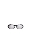 Balenciaga Reverse Xpander Rectangle-frame Sunglasses In White