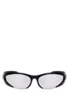 Balenciaga Reverse Xpander Rectangle Sunglasses Black In Black