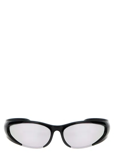 Balenciaga Reverse Xpander Rectangle Sunglasses Black