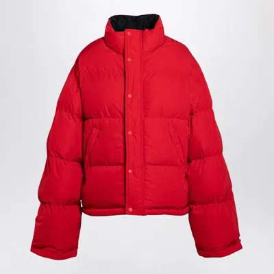 BALENCIAGA BALENCIAGA REVERSIBLE AND BLACK DOWN JACKET IN TECHNICAL TWILL