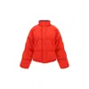 Balenciaga Reversible Red And Black Down Jacket In Technical Twill In Red