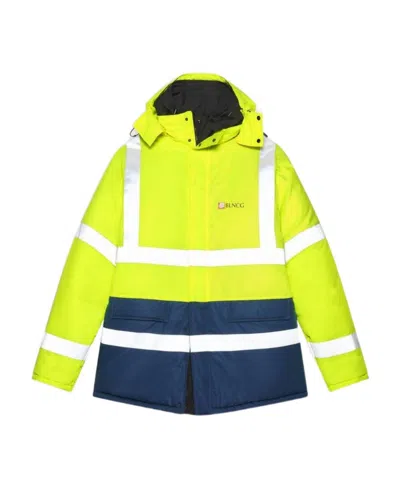 Balenciaga Reversible Logo-print Parka In Yellow