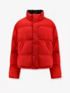 Balenciaga Reversible Red And Black Down Jacket In Technical Twill In Red