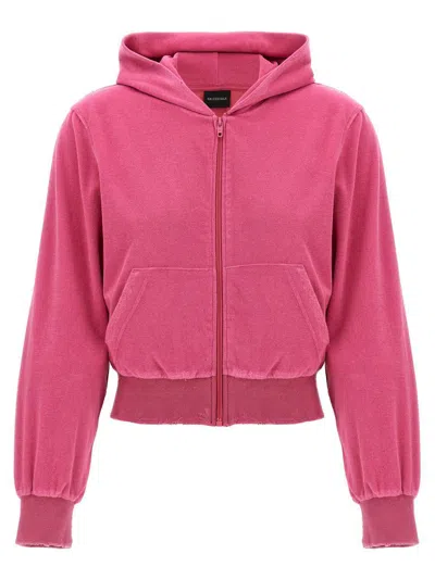 BALENCIAGA BALENCIAGA RHINESTONE LOGO HOODIE