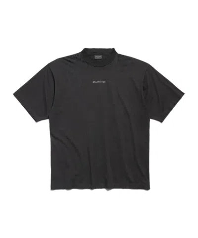 BALENCIAGA BALENCIAGA BACK T-SHIRT MEDIUM FIT IN BLACK