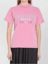 Balenciaga Paris Strass T-shirt In Pink