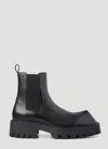 Balenciaga Men Rhino Ankle Boots In Black