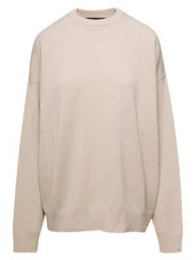 Pre-owned Balenciaga Rib Trim Plain Sweater In Beige