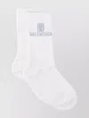 Balenciaga Ribbed Ankle Length Hosiery In White