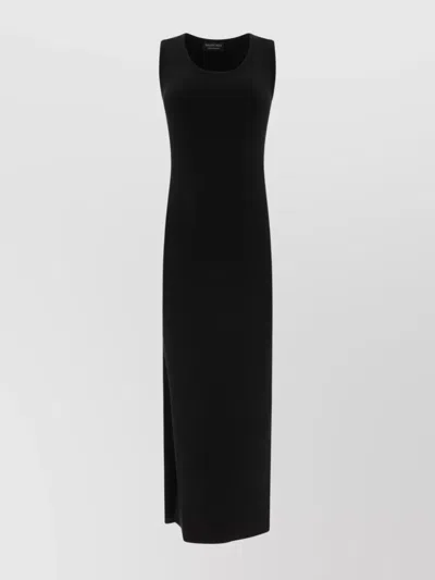 BALENCIAGA RIBBED JERSEY SLEEVELESS DRESS