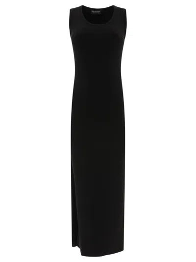 BALENCIAGA BALENCIAGA RIBBED JERSEY SLEEVELESS DRESS