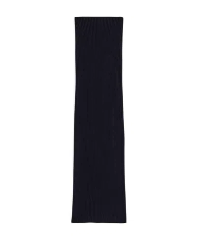Balenciaga Ribbed-knit Maxi Dress In Black