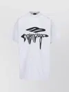 Balenciaga Grey 3b Liquefied Oversized T-shirt